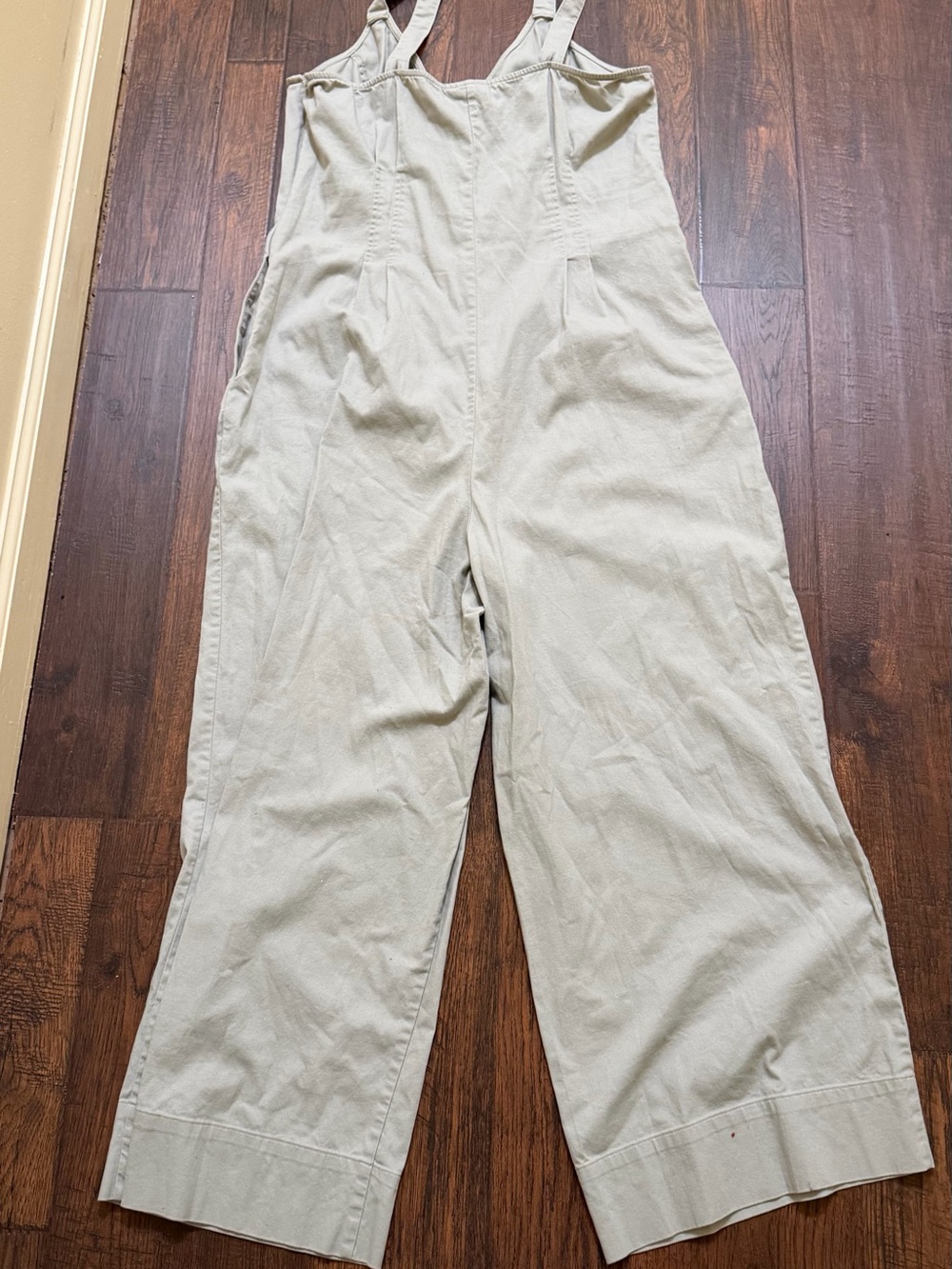 Universal Thread Goods Co. Gray Wide-Leg Jumpsuit Size 14 Boho Button Front - Picture 13 of 16